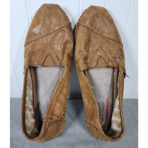 Skechers Bobs Flats Womens 7 Rain Dance Chestnut Slip On Comfort Classic